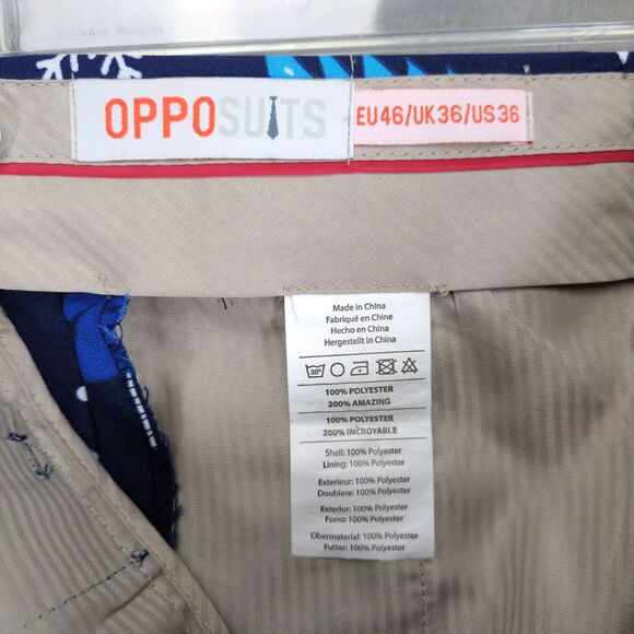 Opposuits Men's 32x33" Winter Woods Dress Pant Slacks Holiday Christmas Trees - Picture 3 of 6